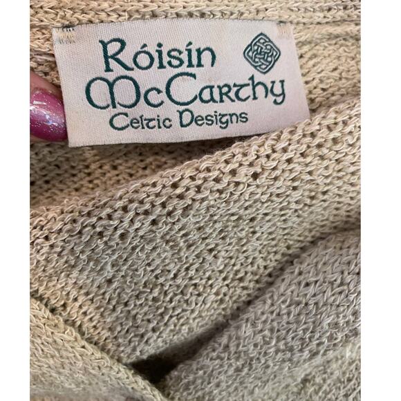 Roisin McCarthy beige button long sleeves cardigan sweater size XL - Picture 3 of 8